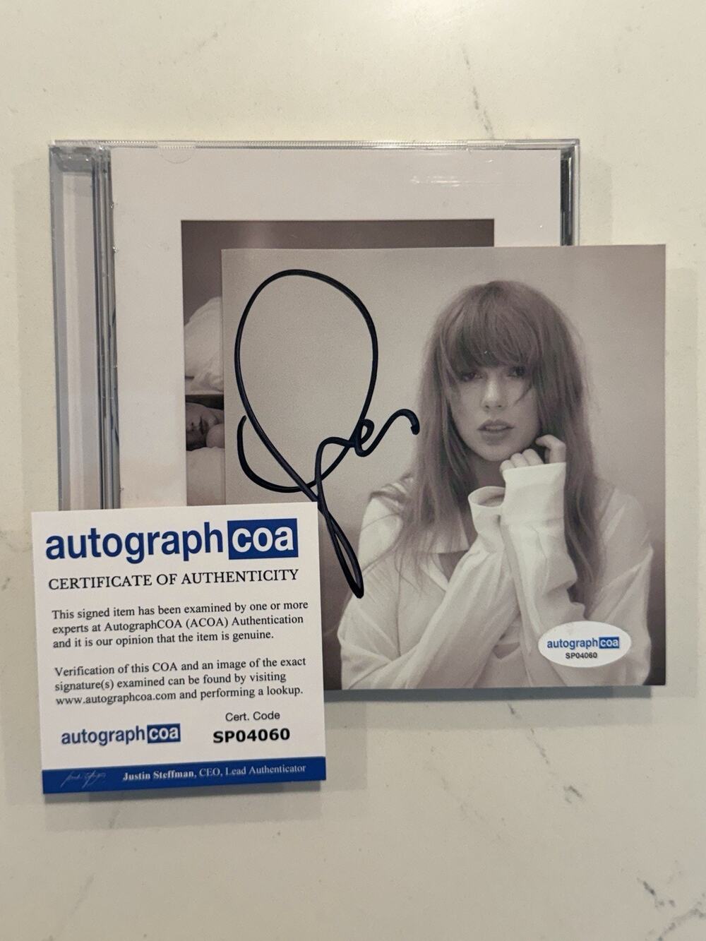 Taylor Swift AUTOGRAPHED SIGNED The Tortured Poets Department CD COA ACOA #1